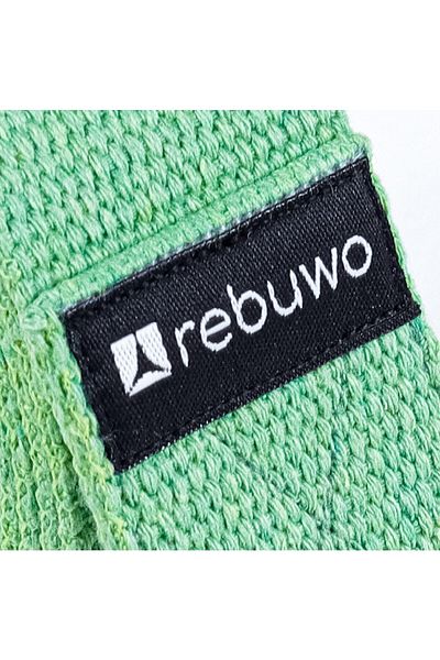 Rebuwo Light Green Yoga Belt - Natural Cotton, 184 Cm, Ideal Yoga and Pilates Shoes