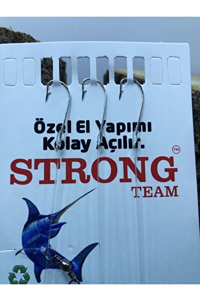 Strong Team Hazır Beyaz Üçlü Dip Iğne Takımı (1523 Serisi - Uzun Pala ) Beyaz