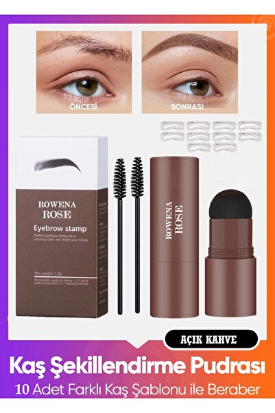 ROWENAROSE Kaş Damgası Şekillendirme Seti Açık Kahve