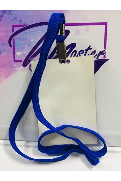 Master Blue Rope Strap Name Badge 4 Pieces