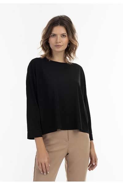 usha black label Langarmbluse