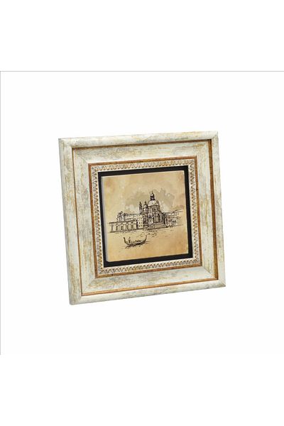 BAKSEPETE Venetian Image Printed Natural Stone Painting 20Cmx20Cm Krg-050