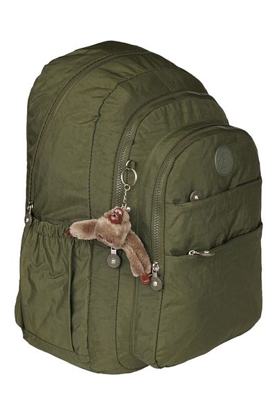Serenity Relaxion Khaki Multi-Eye Μεγάλος Όγκος Αδιάβροχο Ύφασμα Κλίνκερ Μεγάλο Σχολικό Σακίδιο