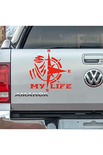 Melek Pazarı ملصق سيارة My Life Dakar Compass مقاس 30 × 30 سم