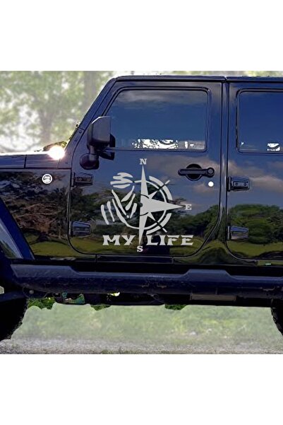 Melek Pazarı ملصق سيارة My Life Dakar Compass مقاس 30 × 30 سم