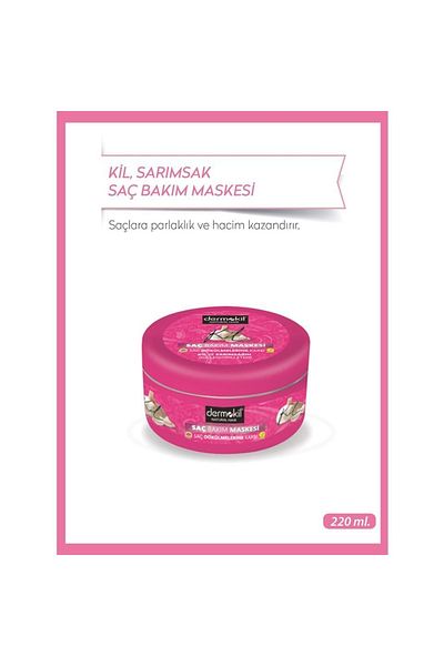 Dermokil Vegan Clay And Garlic Hair Care Mask 220 Ml