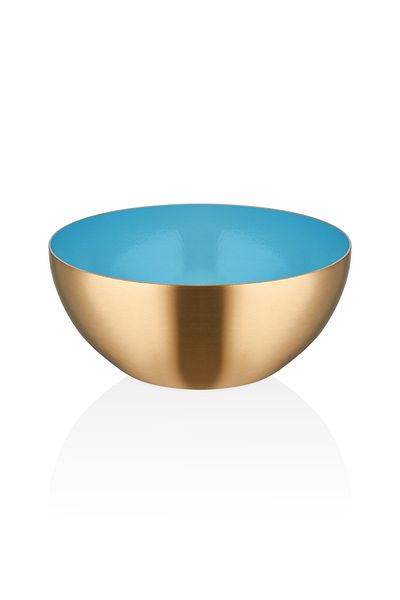 Narin Star Snack Bowl - Gold & Blue - Matte - 8.5 Cm