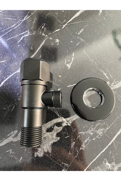 İSAOĞLU YAPI Black Bidet Faucet 2 Pieces Matte Black Toilet Faucet Black Bidet Faucet