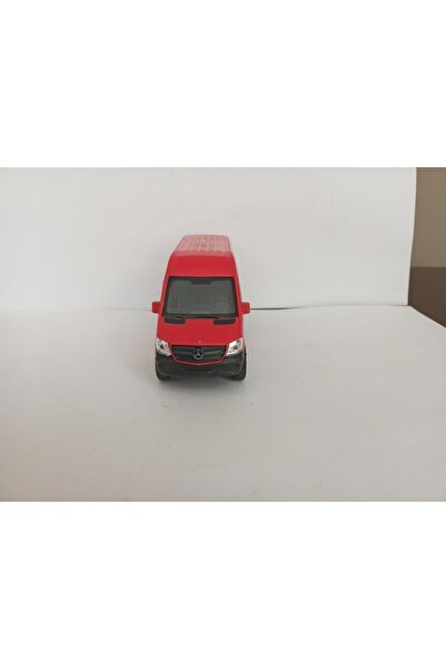 WELLY Mercedes Benz Sprinter Çek Bırak Metal Oyuncak Araba 12 Cm Kırmızı