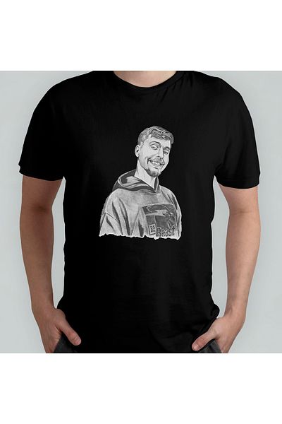 Pixxa Κύριος. Μπλουζάκι Beast 100% Cotton Crew Neck Model - 10