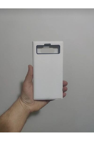 LG V20 Kapaklı Kılıf Beyaz