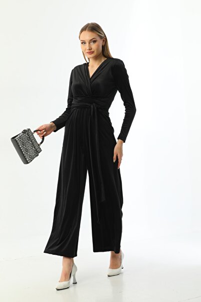 Banabu Kadın Kadife Kemerli Tulum