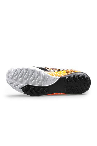 M.P. Astroturf Football Shoes White Orange