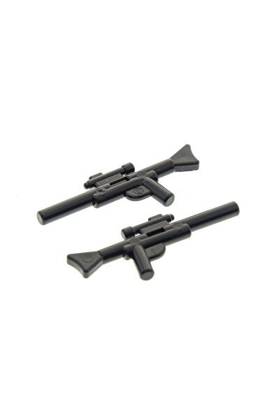 LEGO Moc Custom Minifigür Weapon Silah Star Wars Siyah Uzun Blaster 1 Adet Gö...