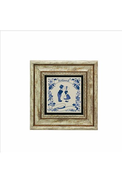 BAKSEPETE Netherlands Image Printed Natural Stone Painting 20Cmx20Cm Krg-026