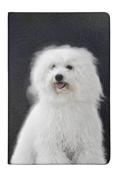 Cekuonline بيشون بولونيز منقوشة من الجلد للحيوانات الأليفة - جواز سفر للكلاب والقطط والحيوانات الأليفة وحاوية ورقية صحية