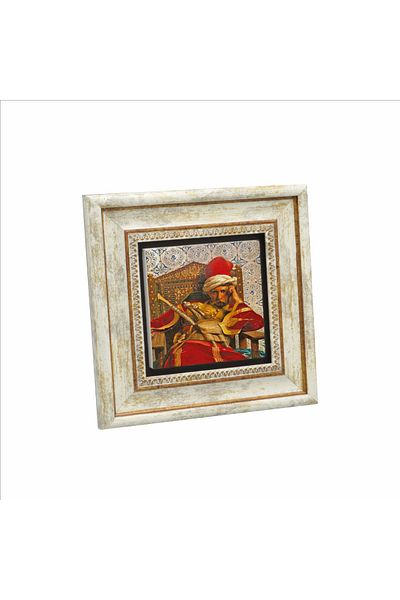 Sadrazam Markos Botsaris (Jean-Léon Gérôme, 1874) Printed Natural Stone Painting (20Cmx20Cm)(Krt-129)