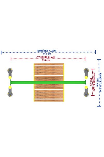 PARKSAN Aile Gondol Salıncak Aile Metal Park Salıncak Aile Gondol Metal Park Salıncak Seti Modelleri