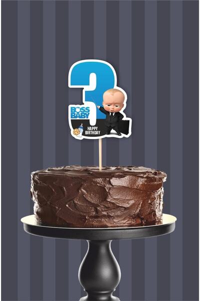 neşeli günlerim Patron Bebek Boss Baby Θέμα 3 ετών (τρία) *χοντρό χαρτί