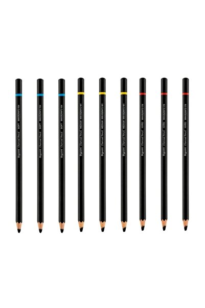 Bigpoint Charcoal Pencil Kömür Kalemi (7.2mm X 175mm) 9'lu Set