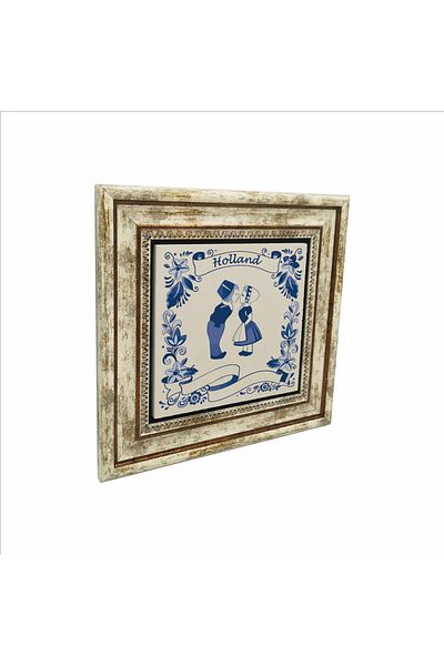BAKSEPETE Netherlands Image Printed Natural Stone Painting 25Cmx25Cm Krg-026