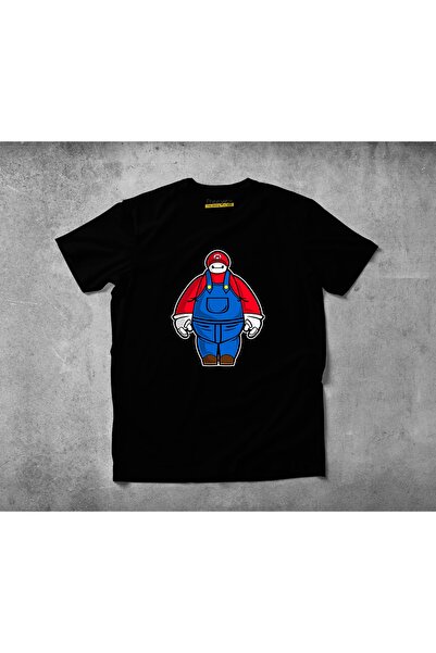 Freeyez تي شيرت مستر ماريو من القطن الممشط للجنسين