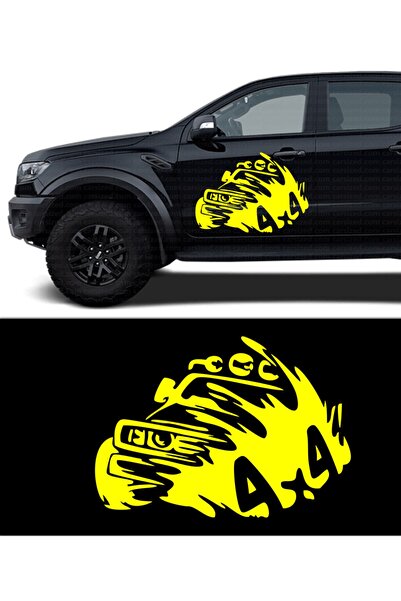 Melek Pazarı ملصق سيارة للطرق الوعرة مقاس 50 × 36 سم 4 × 4