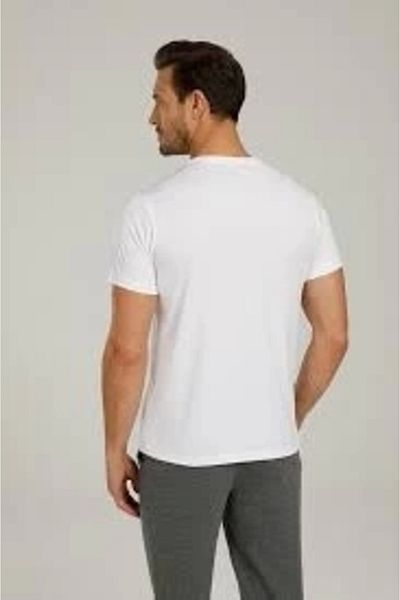 Kinetix Sn 97 Basic T-shirt με λαιμόκοψη Λευκό