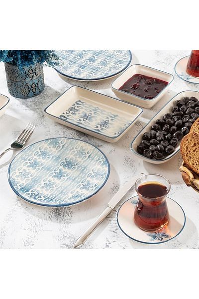 Mondecor 24 Piece Porcelain Breakfast Set