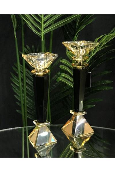 CREARTHOME Dekoratif Bal Rengi Siyah 2 Li Cam Mumluk Szr-102-bal