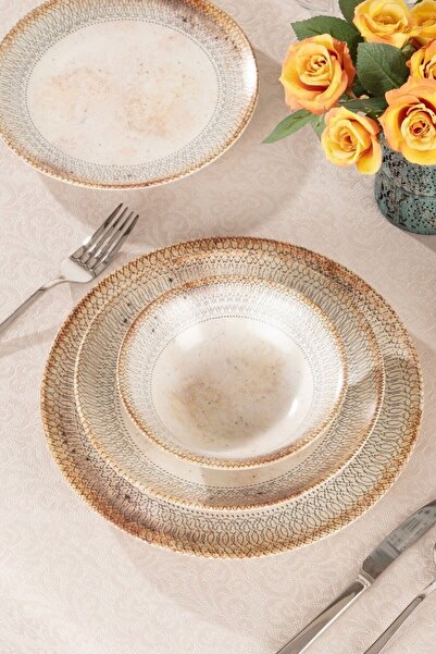 Mondecor 24 Parça 6 Kişilik Porselen Yemek Takımı