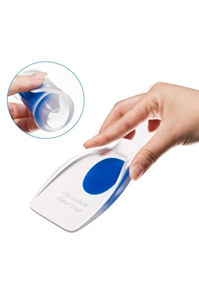 CMT كعب سيليكون شفاف للرجال باللون الأزرق