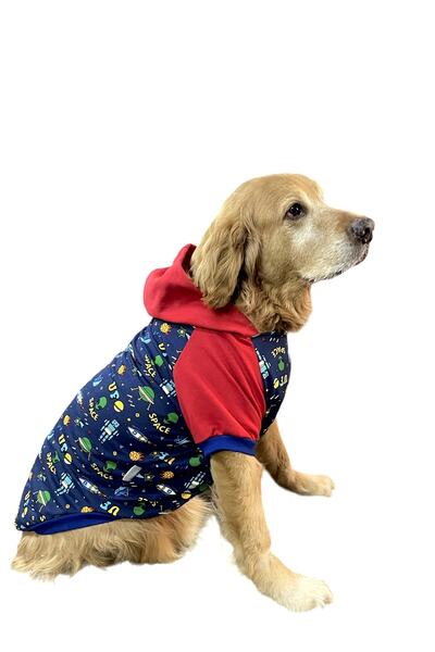 DOGİ&DOG سويت شيرت كلب فضائي كبير (11 كجم - 45 كجم)