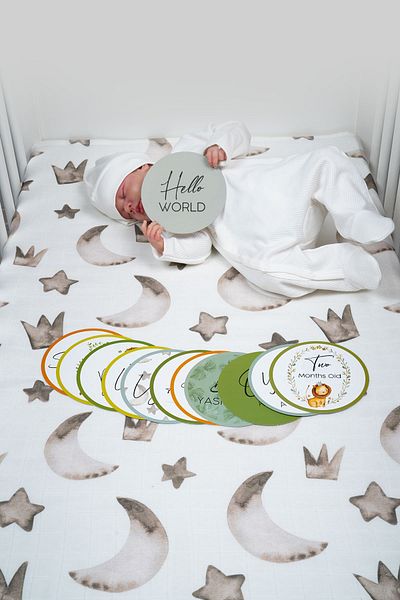 Tuğba Kuğu Newborn Muslin Blanket and Memory Cards Set - English