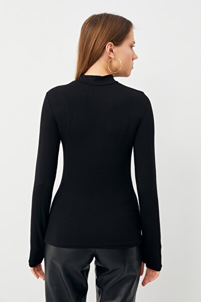 Bipantolon Γυναικείο Μαύρο Μπιτ Καφέ Φορμάκι 2 τεμαχίων με λεπτομέρειες με τα δάχτυλα