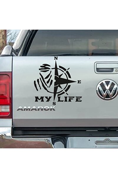 Melek Pazarı ملصق سيارة My Life Dakar Compass مقاس 20 × 20 سم