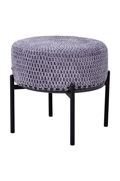 VİLİNZE Otto Fonksiyonel Sehpalı Wellsoft Örgü Kılıflı Puf