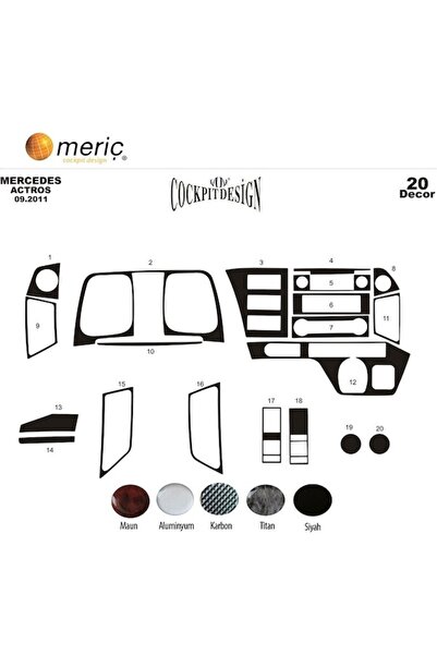 meriç cockpit design ميريتش ®   مرسيدس اكتروس Mp4 توربيدو امامي مطلي ماهوجني ...
