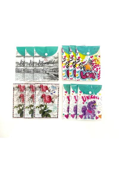 Timon Piano A6 Snap File 12 Pieces (1 Pack) 16*11.5 Cm