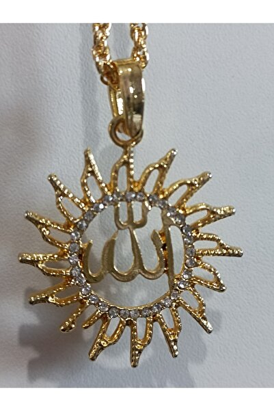 Trend Dünyası Güneşli Allah Yazılı Kolye