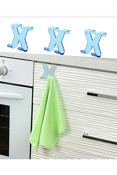 Titiz 3 Adet Çekmece Askısı Mutfak Banyo Dolap Kapağına Asılan Havlu - Bez As...