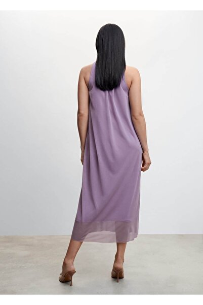 MANGO Woman Dokuma Shift Elbise