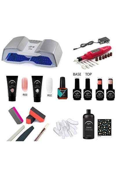 iglo Profesyonel Kalıcı Ojeli Poly Jel Seti