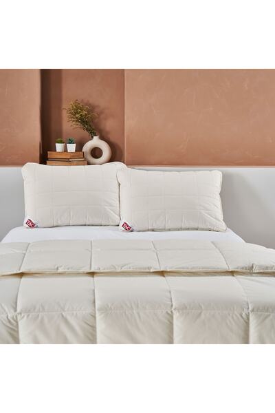 Taç Pernă unică Wool Sense albă