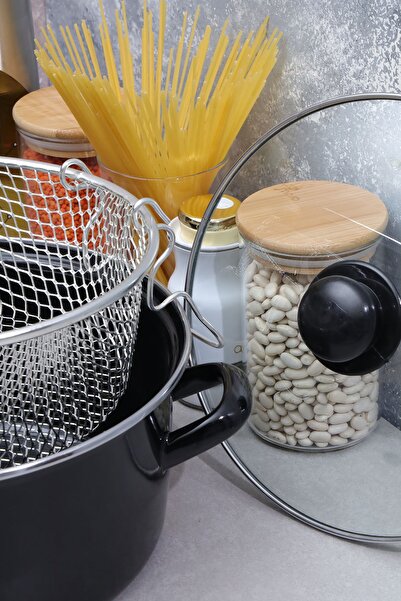 AROW Thor Enamel Frying Pan 22cm Black