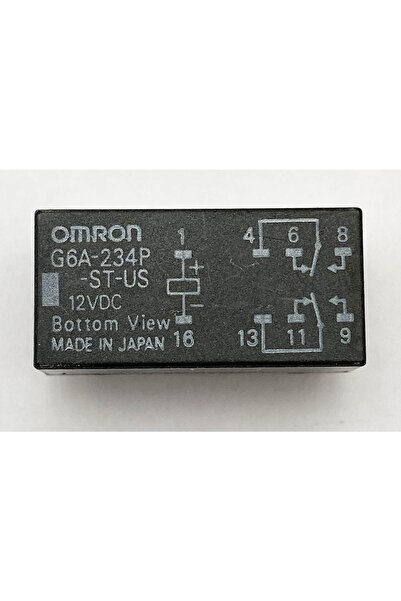 Omron 12 V 8 Pin Çift Kontak Röle G6a-234p-st-us-12v Uyumlu