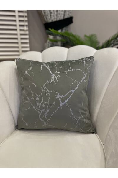 Brillant 2'li Kadife Kırlent Yastık Kılıfı K.yeşil