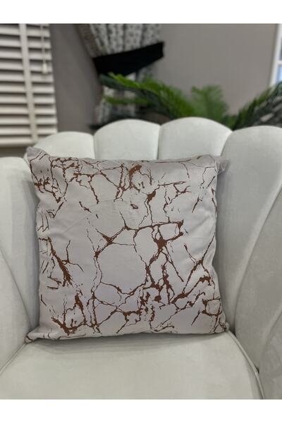 Brillant 2'li Kadife Kırlent Yastık Kılıfı Gümüş