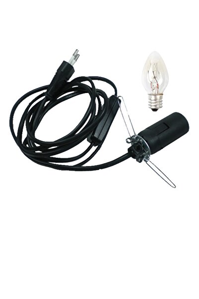 Zencefil Organik Tuz Lambası Kablosu Açma- Kapatma Düğmeli Ampüllü 1,5 Mt. Si...