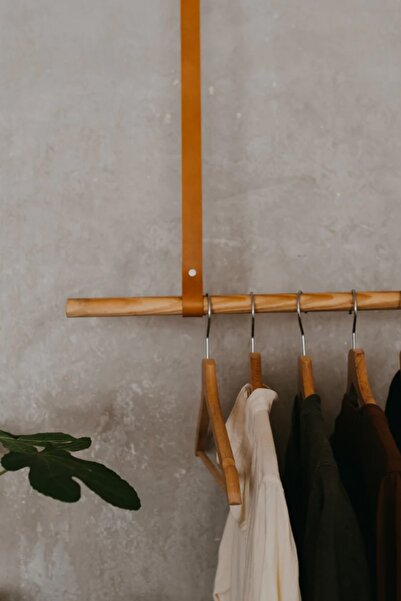 Bundera Butik Otel Hotel Açık Gardolap Dolap Kıyafet Askısı Elbise Dolabı Dekoratif Ucuz Gardırop Hardal